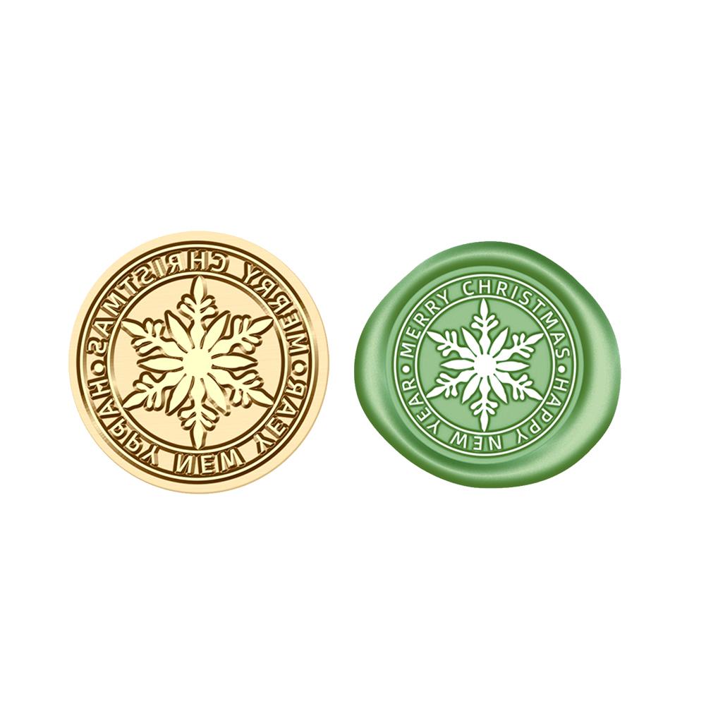 Wachssiegel Stempel Weihnachtsmuster Wachssiegelstempel Weihnachten Retro Vintage Siegelstempel Holzgriff für DIY Umschlag Papier Karte Scrapbooking