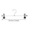 2pcs Space-Saving Pants Hangers Stainless Steel Underwear Hanger Portable Clothes Rack  Dorm Use