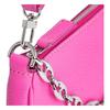 By Far Mini Rachel Pebble Pattern Chain Decor Mahjong Bag Lambskin Leather Shoulder Tote Mini Women bags Rose-Pink 20PFMIRAHTPGRLSMA