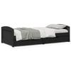 VidaXL Daybed with 2 Drawers Without Mattress IRUN Black 90x200 Cm 3314678