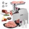VEVOR Commercial Electric Meat Grinder, 2.27 Kg/min Capacity, #8 Industrial Meat Mincer with 2 Stainless Steel Blades, 2 Grinding Plates