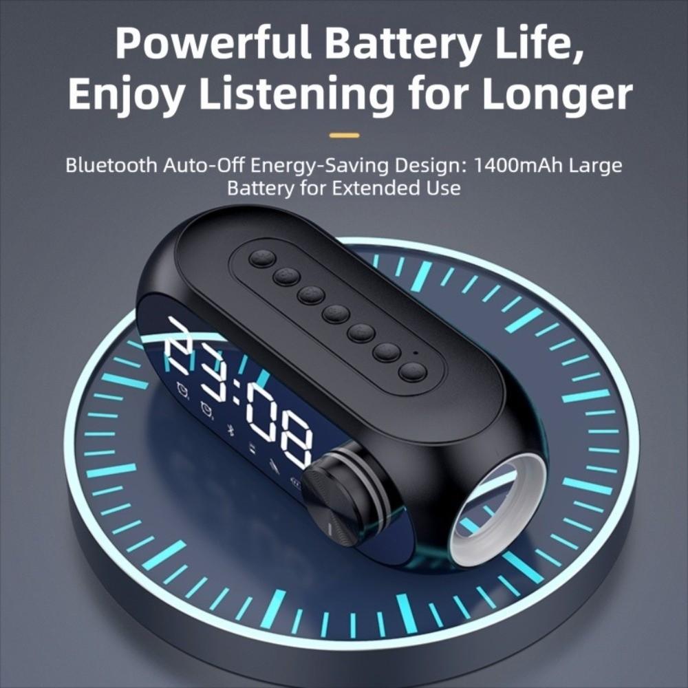 Wireless Radio FM Music Player Rechargeable Heavy Subwoofer BT Speaker Car Alarm Clock Car Use