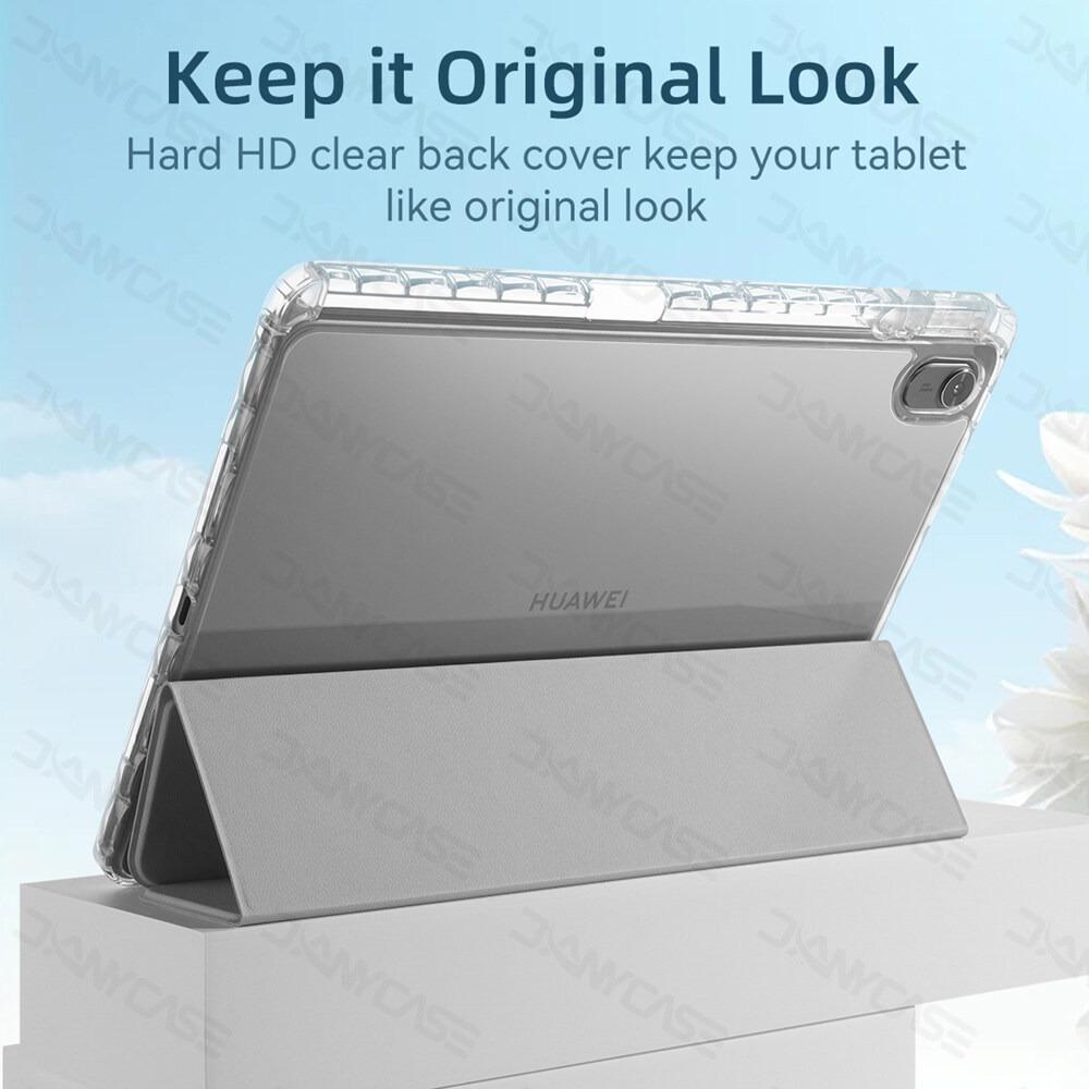 Tablet-Hülle für HUAWEI MatePad SE 11 Zoll 2024 HUAWEI MatePad 11,5 Zoll Honor X9 11,5 Transparente Rückseite mit Stifthalter Schlichte Großzügige Hülle