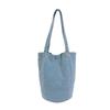 Korean Canvas Embroidered Denim Bucket Bag - Summer 2026 Women's Casual Handbag