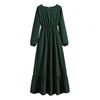 Lady Maxi Dress High Waist Daily Wear Soft Beautiful Big Swing Women Fall Dress Women Garment