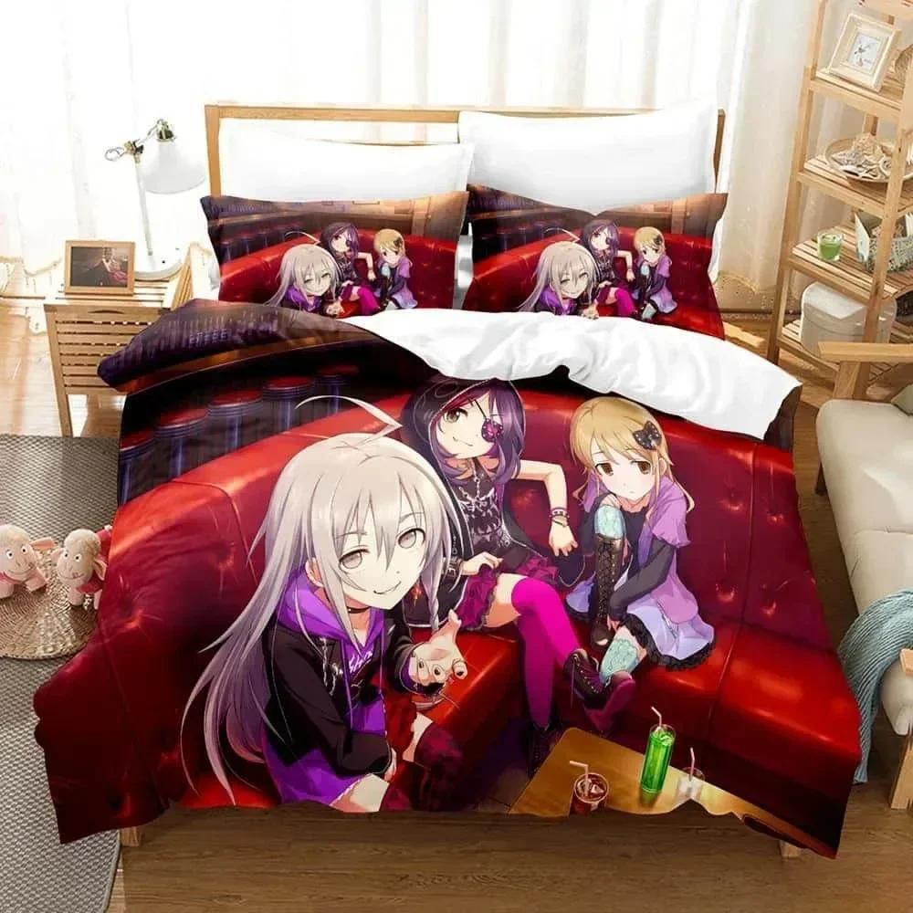 Comforter The Idolm@Ster Cinderella Girls Starlight Stage Bedding Set Printed With Soft Queen King Bedclothes Home