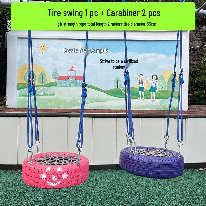Children's Indoor/Outdoor Climbing and Swing Training Set with Rope Ladder