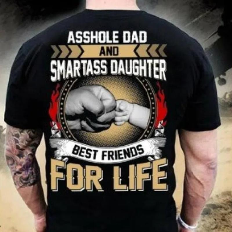 Men's T-shirt ''DADDY '' Letter Graphic Tee Print Short Sleeve Comfy T-shirts Father's Day Gif Oversized Men Clothing Top Summer