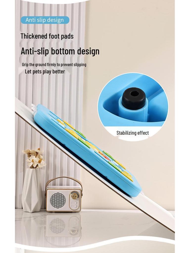 Upgraded Interactive Pet Puzzle Feeder: Square Dog & Cat Toy Bowl