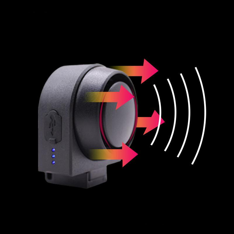 ANTUSI A2 Bike Wireless Anti-theft Alarm 115dB 400mAh USB Charge IPX5 Waterproof Bicycle Remote Control Electric Vibration Horn