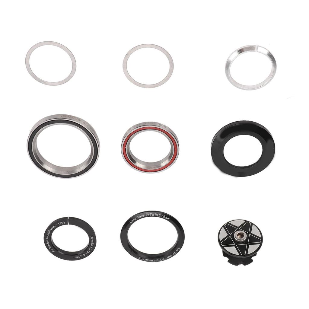 Bike Bearing Headset Aluminum Alloy 41.842?52mm Bicycle Tapered Tube Headset for Mountain Road Bike