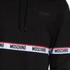 Moschino Mens Branded Tape Hoodie
