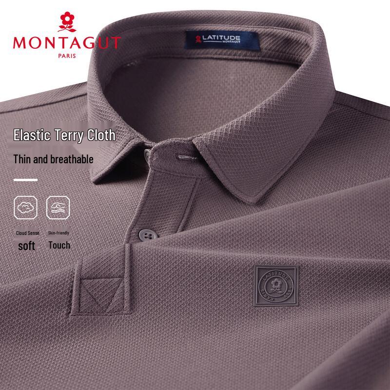 MONTAGUT Men s Pique Cotton Polo Shirt 52