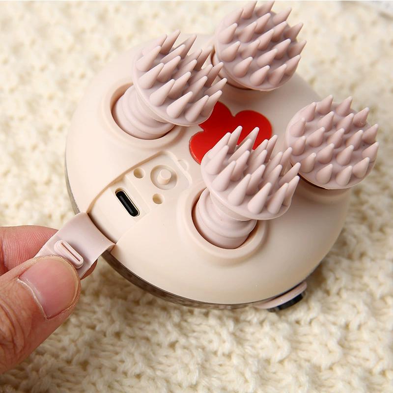 New Scalp Massager, Electric Head Relaxation Tool for Home Meridian Therapy & Stress Relief, Portable Design