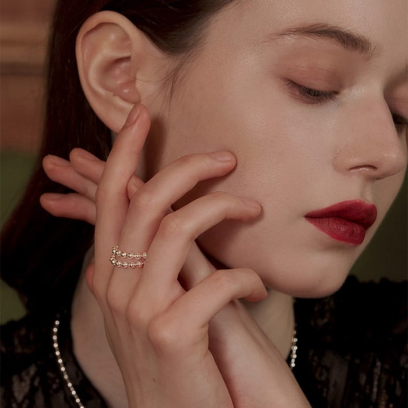 TOU SS013 Ball Chain Ring