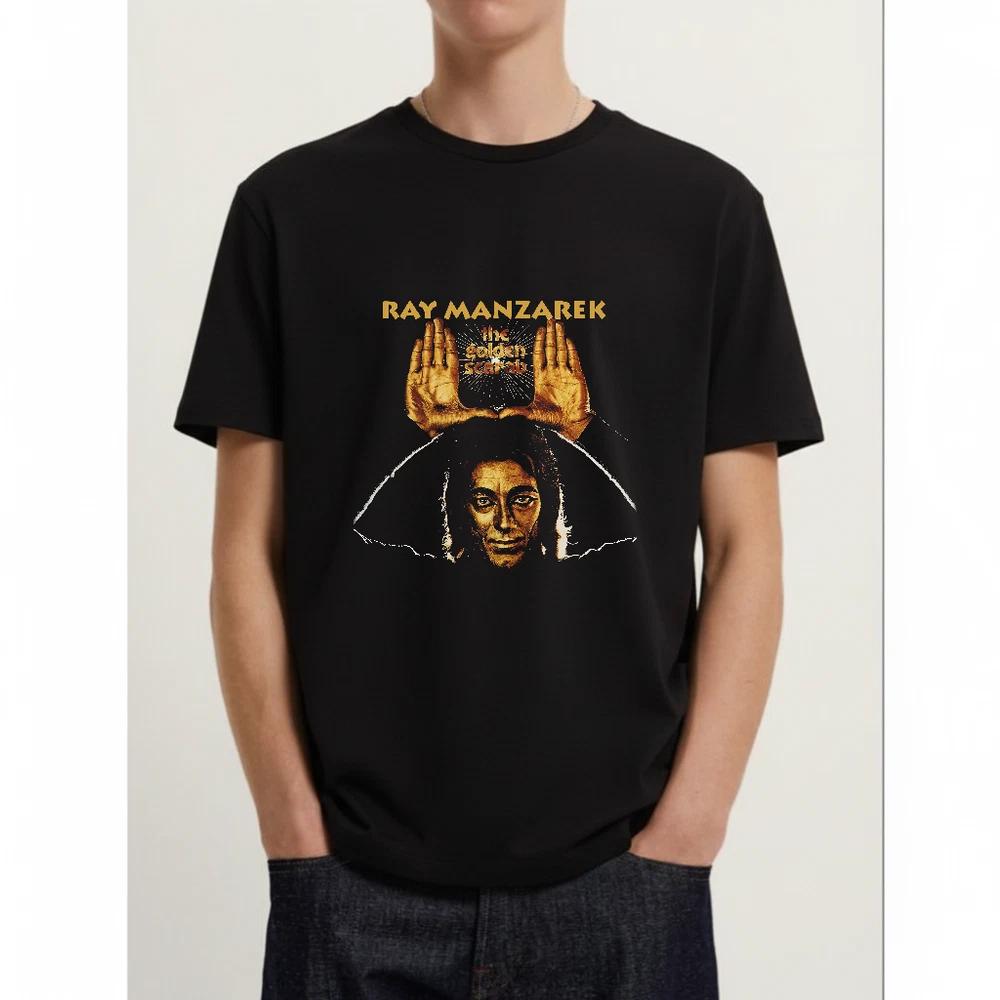 Ray manzarek the doors golden scarab black gift tshirt all sizes S