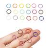 Colorful Open Jump Rings for DIY Jewelry Making - Round Single Loop Iron Rings for Beading Bracelets