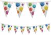 Baner Foliowy Girlanda Flagi Kolorowe Baloniki Balony Urodziny Party 230Cm