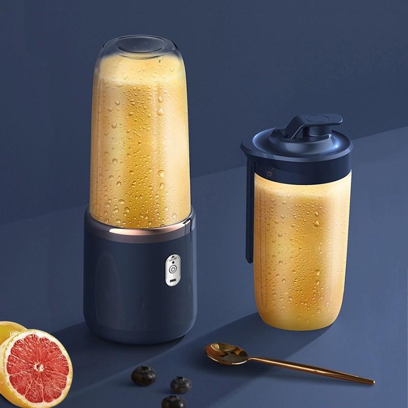 Usb Rechargeable Juicing Bottle With Blade Heads For Travel And Fitness Enthusiasts