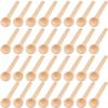 10/30/50Pcs Wooden Spoons Mini Tasting Spoons Condiments Salt Spoons for Kitchen Cooking Seasoning Oil Coffee Tea Sugar