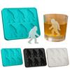 Bigfoot-shaped Ice Tray 6 Cavity Sasquatch Shape Ice Cube Maker for Halloween Party Drinks Chocolate Soap BPA-Free Creepy Butter Cube Molds