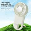 Verstellbarer Handventilator Outdoor Luftgebläse Wiederaufladbar 5-Weiß