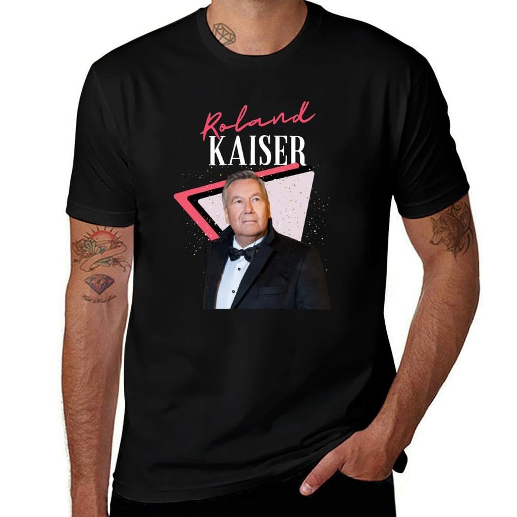Roland kaiser rip Roland kaiser riposa in pace Roland kaiser T-shirt Base Semplice Casual Manica Corta