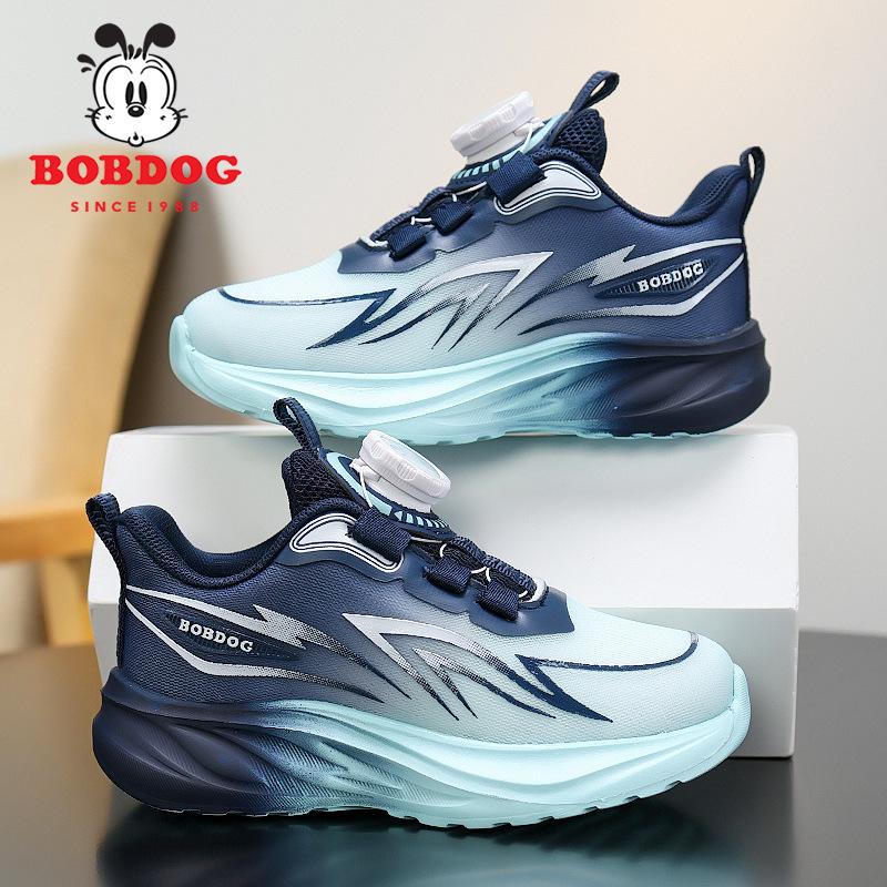 Spring 2026 new mesh breathable medium and large children's soft-soled girls running shoes