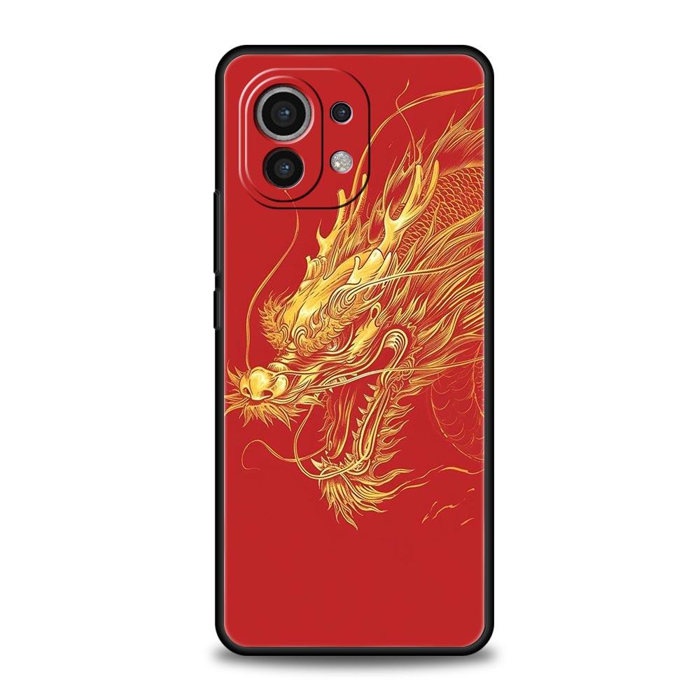 Funda de Teléfono de Dragón Para Xiaomi Mi 15 14 13 12 11 Lite 14T 13T 12T 11T Pro Poco X7 X6 X5 X3 Pro F6 F5 F4 Cubierta