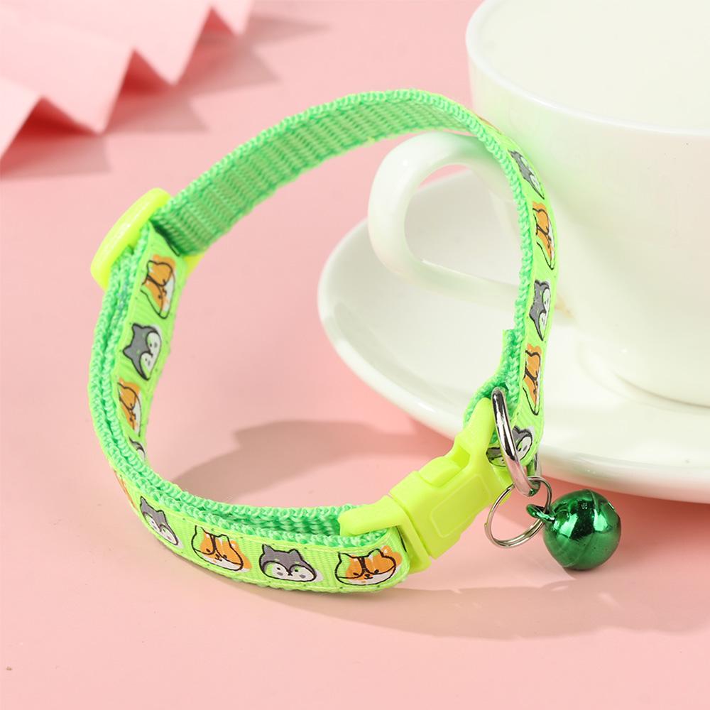 Cute Neck Strap With Bell Breakaway Cat Collar Quick Release Kitten Safety