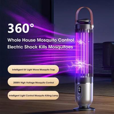 USB Rechargeable Mosquito Killer Lamp UV Light Portable Indoor Outdoor Quiet Insect Zapper for Home Camping Travel