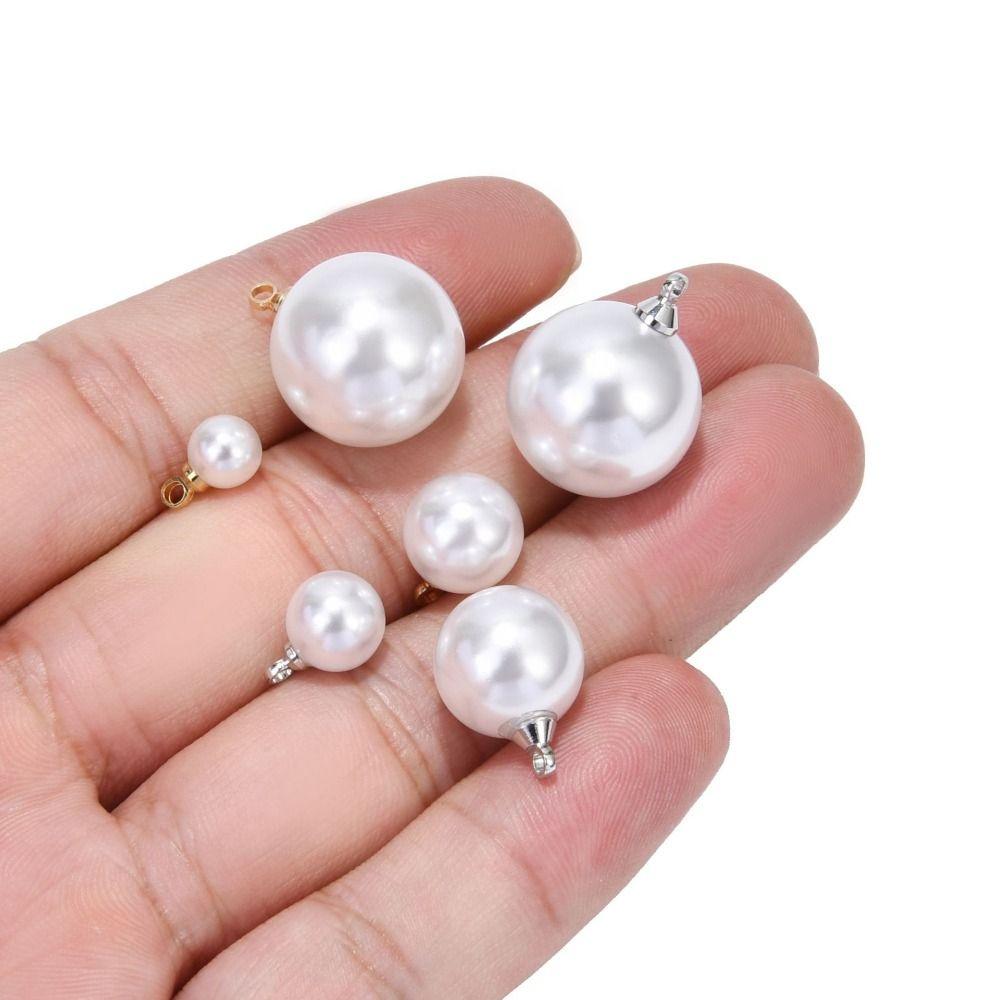 10PCS Handmade Artificial Pearl Clothes Decor Pearl Buttons for Sweater Imitation Pearl  Women