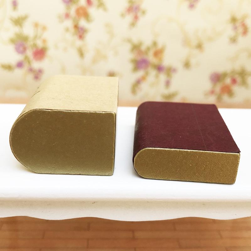 Doll House DIY Cabin Mini Scene Accessories Study Room Red Small Book Vita Big Book