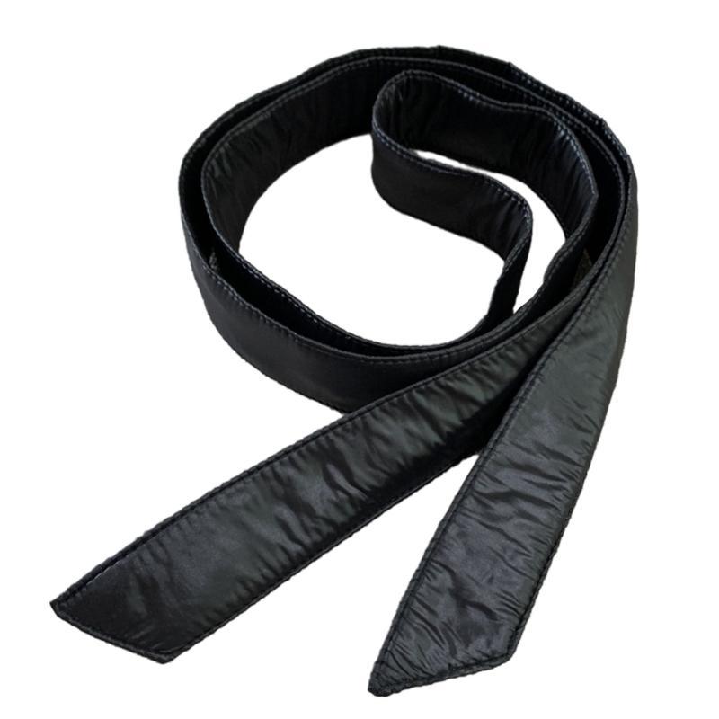 A52E Belt for Women Thin Sash Tie Waist Band for TrenchCoat Overcoat Black Down Coat Replacement Belt
