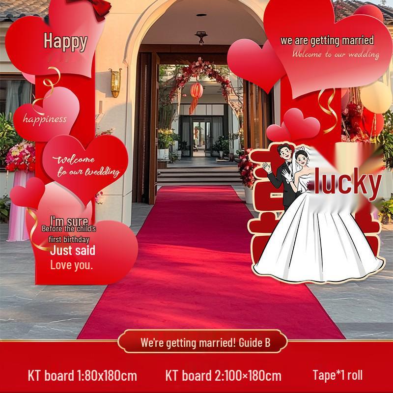 Double Happiness Banner: Wedding & Honeymoon Decor for Home and Courtyard