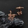 Metalen Slang Manchetknopen Heren Zakelijk Overhemd Knopen Gepolijst Ontwerp Manchetknopen Mode Sieraden Accessoires Verjaardagscadeaus voor Mannen
