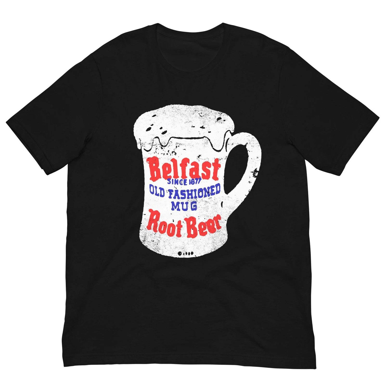 

Vintage Retro Graphic T Shirt Belfast Old Fashioned Mug Root Beer Graphic Tee 3XL