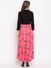 Women Designer Viscose Rayon Ethnic Top Skirt Set Indian Bollywood Ethnic Shirt Lehenga