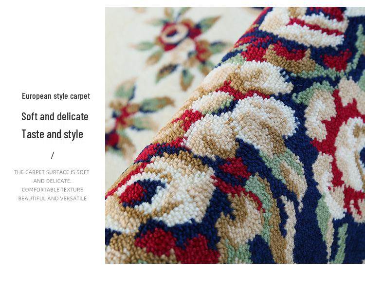 Nordic-Style Persian Ethnic Area Rug for Living Room: Soft Sofa & Coffee Table Pad