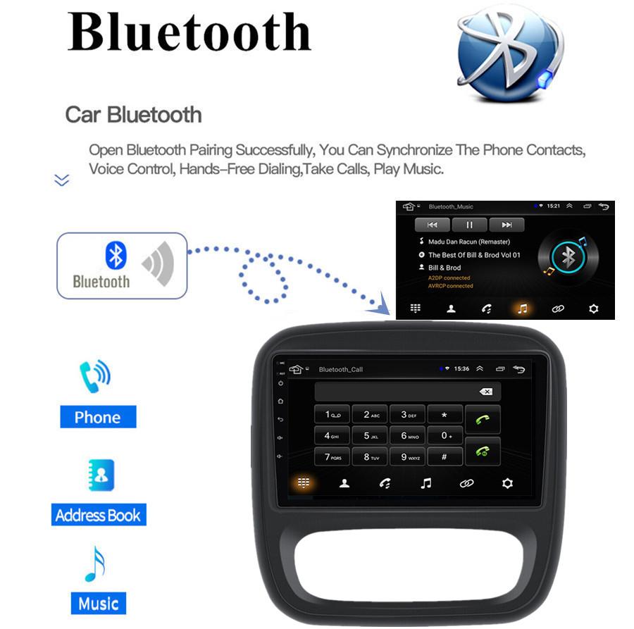 9" Android 11.0 Car Stereo Radio GPS For 2014-2021 Renault Trafic 3 with Carplay