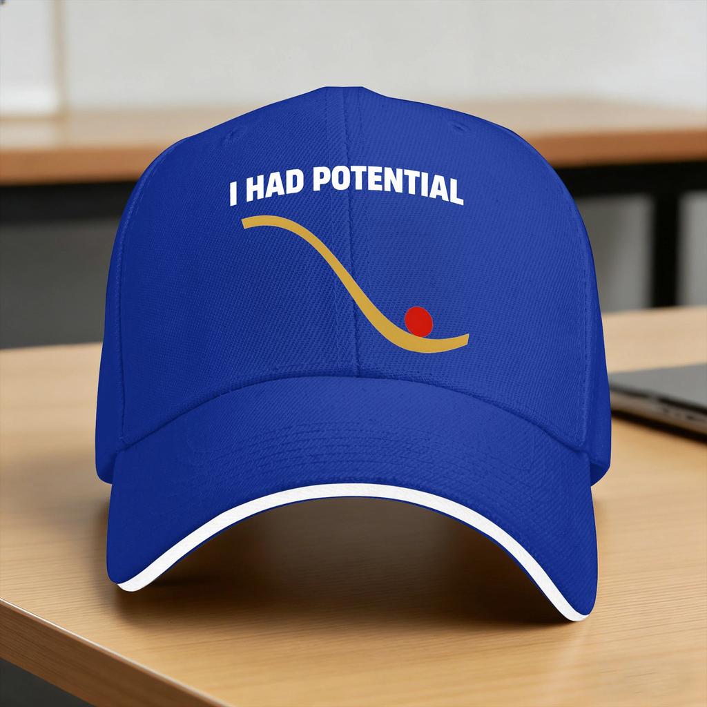 I Had Potential Sun Baseball Cap Summer Couple Women Design Trucker Hat Sunscreen Fashion Outdoor Sport Baseball Caps