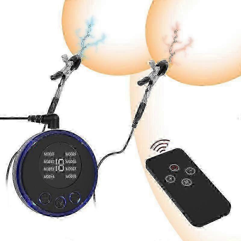 Electric Nipple Clamps for Couples, Adult Sensory Toy with Adjustable Vibration, Rechargeable & Discreet Design [jkw]