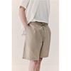 H M Relaxed Fit Linen Blend sHorts Beige