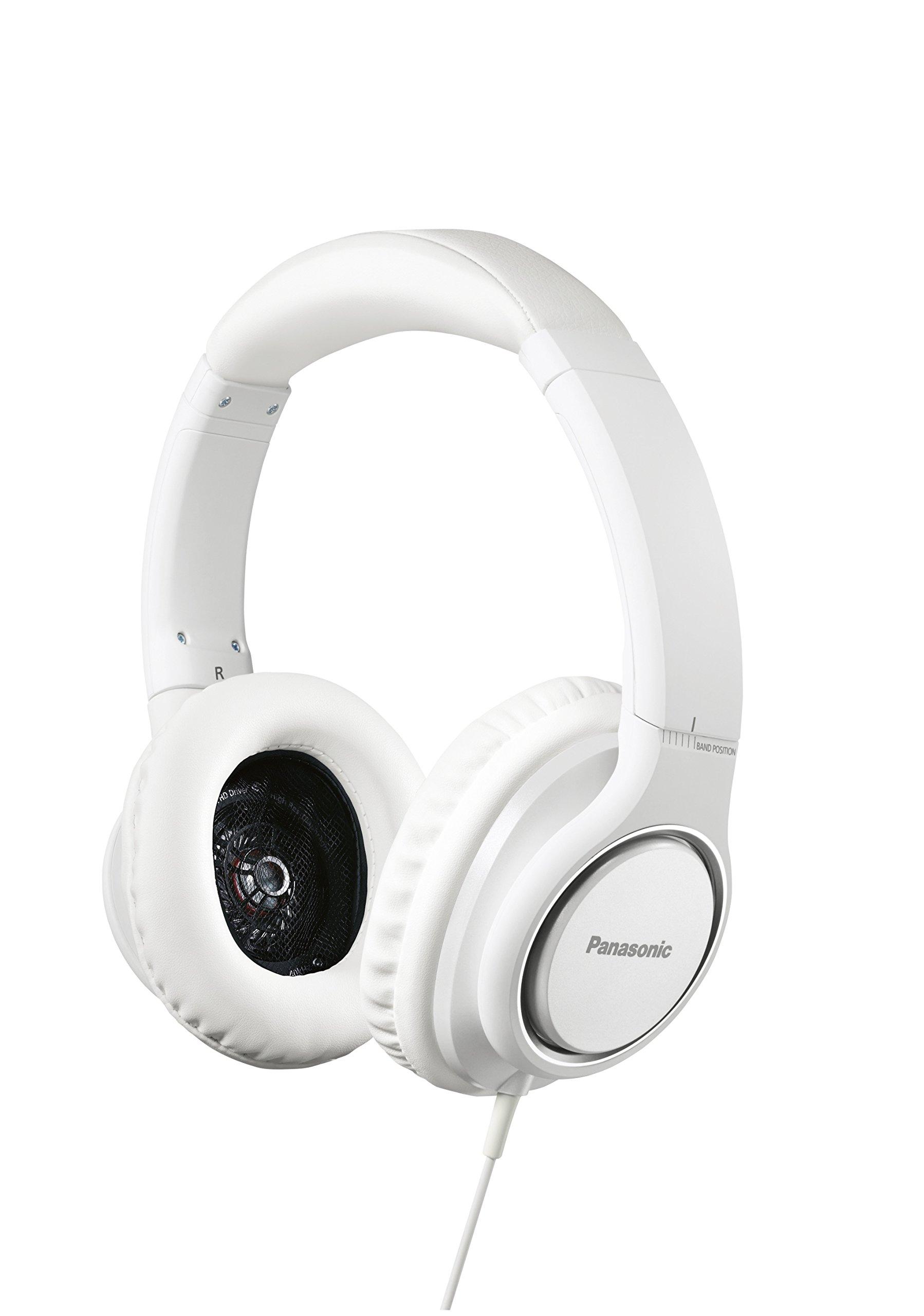 

Panasonic Audio Closed-Back Headphones, High-Resolution Compatible, White, RP-HD5-W білий