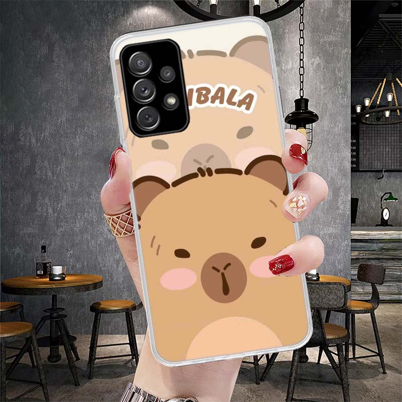 

Funny Capybara Cartoon Animal Soft Phone Case For Samsung Galaxy A12 A22 A32 A52 A72 A02S A51 A50S A71 A70 A31 A20S Note 20 Ultr Samsung Note 20