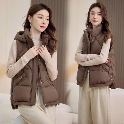 Loose Bread Jacket Short Cotton Vest Women's Winter New Down Cotton Vest Women's Thermal Vest Jacket
