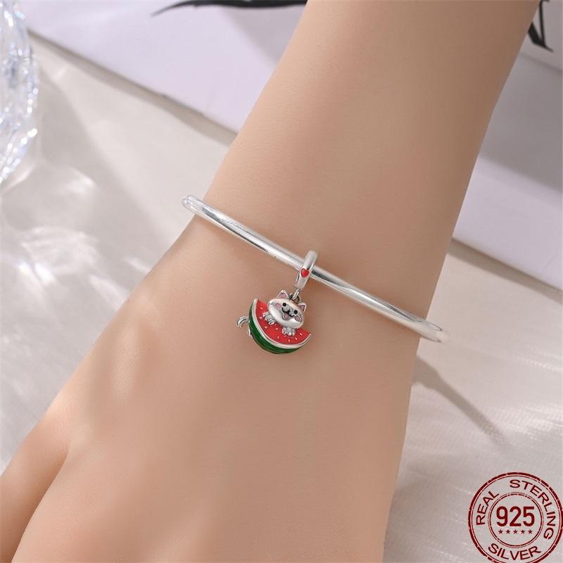 Fit Pan Copper Strawberry Watermelon Summer Ice Cream Charm Diy Jewelry Birthday Anniversary Gift