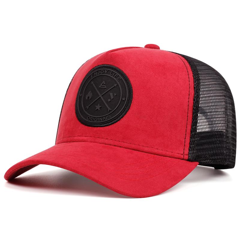 Men's Fashion Enjoy Life Hat Outdoor Sports Duck Tongue Hat Embroidered  Women's Baseball Sun Hat Mesh Cap Unisex