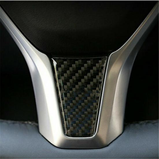 Soft Carbon Fiber sporty style Car inner Sticker Steering Wheel covers for Tesla