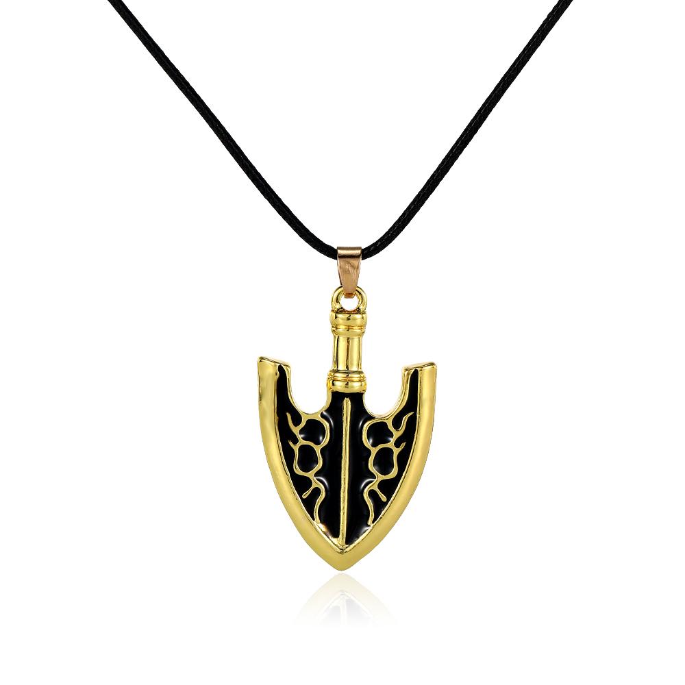 

Funny Anime JOJO Arrow Shaped esign Pendant Necklace And Keychain Key Rings Fandom Jewelry Gift 40cm